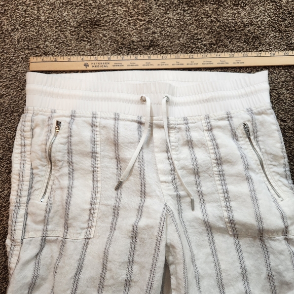 Athleta Cabo Tide Linen Wide Leg Pants Size 14 - Picture 6 of 8